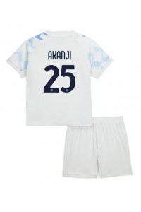 Inter Milan Manuel Akanji #25 Babytruitje Uit tenue Kind 2025-26 Korte Mouw (+ Korte broeken)